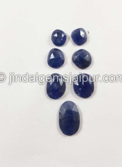 Blue Sapphire Rose Cut Slices